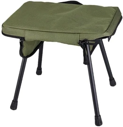 Lightweight Portable Folding Camping Stool for Fishing, Hiking, Gardening, and Beach (Greener)