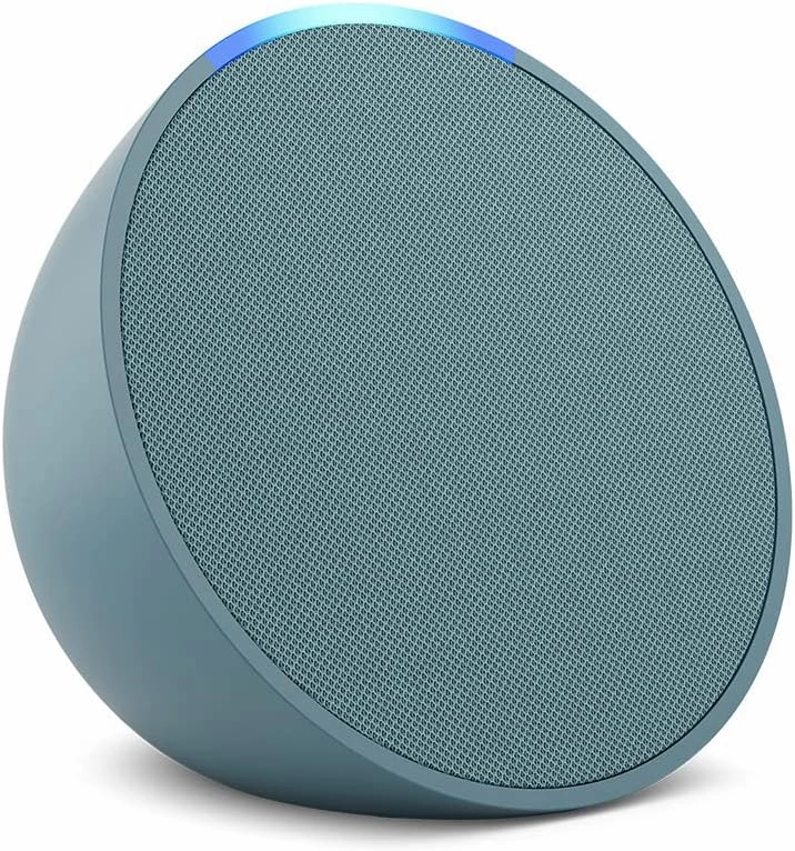 Like-New Amazon Echo Pop (newest model), Our smallest Alexa speaker, Fits in any room, Midnight Teal