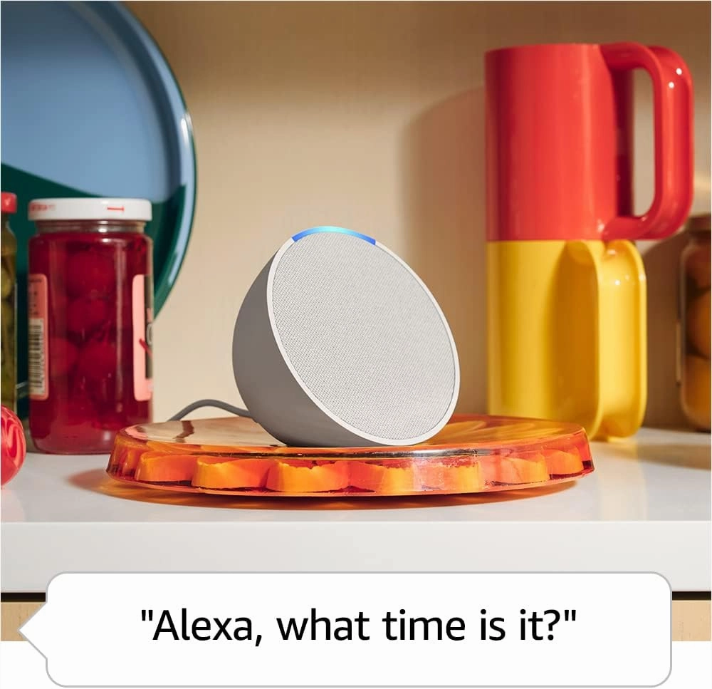 Like-New Amazon Echo Pop (newest model), Our smallest Alexa speaker, Fits in any room, Midnight Teal