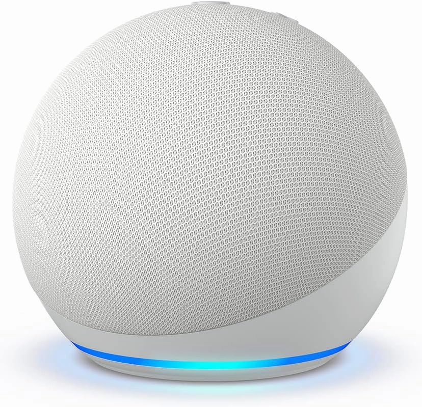 Like-New Echo Dot (5th Gen, 2022 release) | With bigger vibrant sound, helpful routines and Alexa | Glacier White