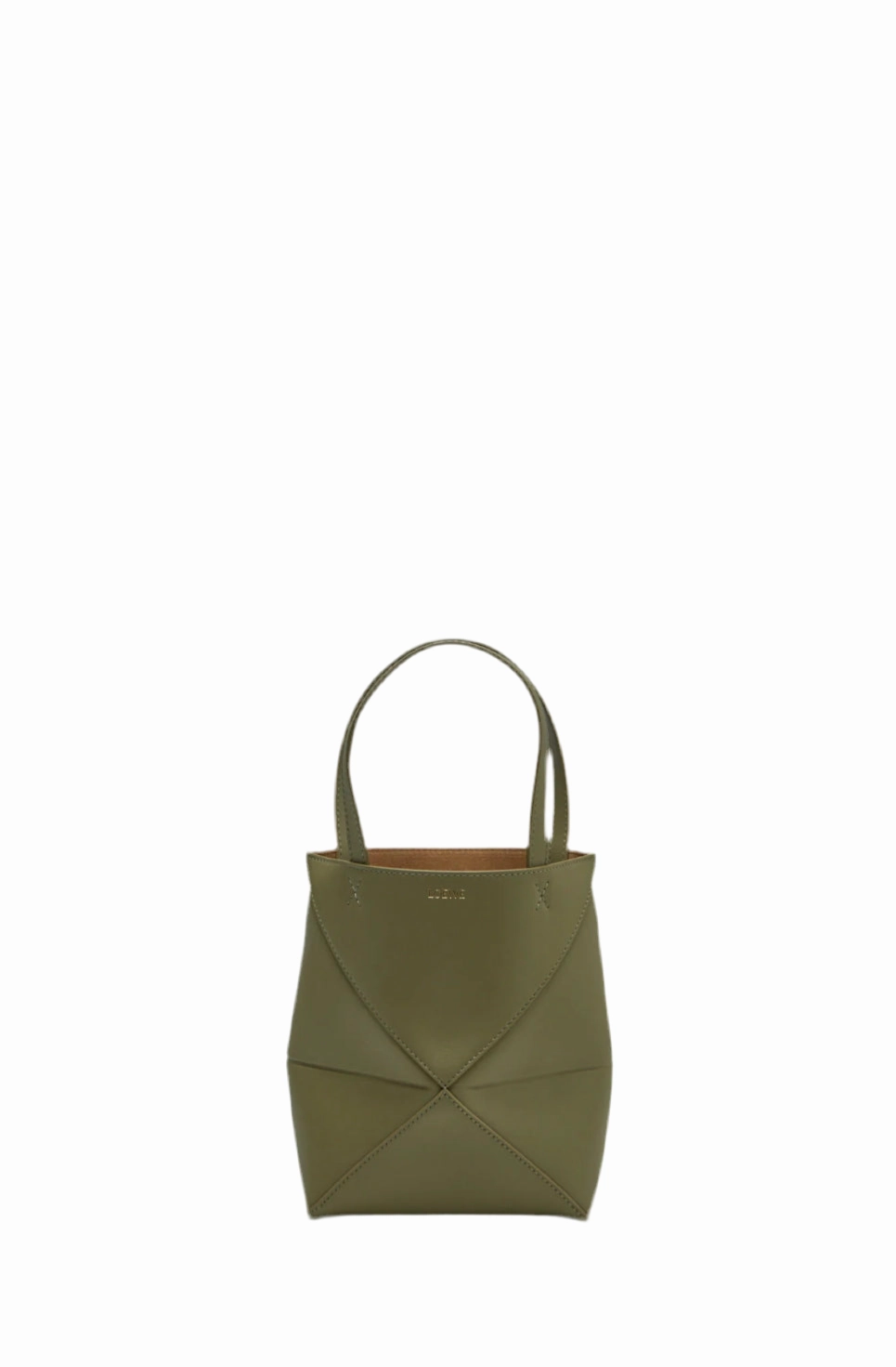 Loewe Eucalyptus Green Mini puzzle Fold tote