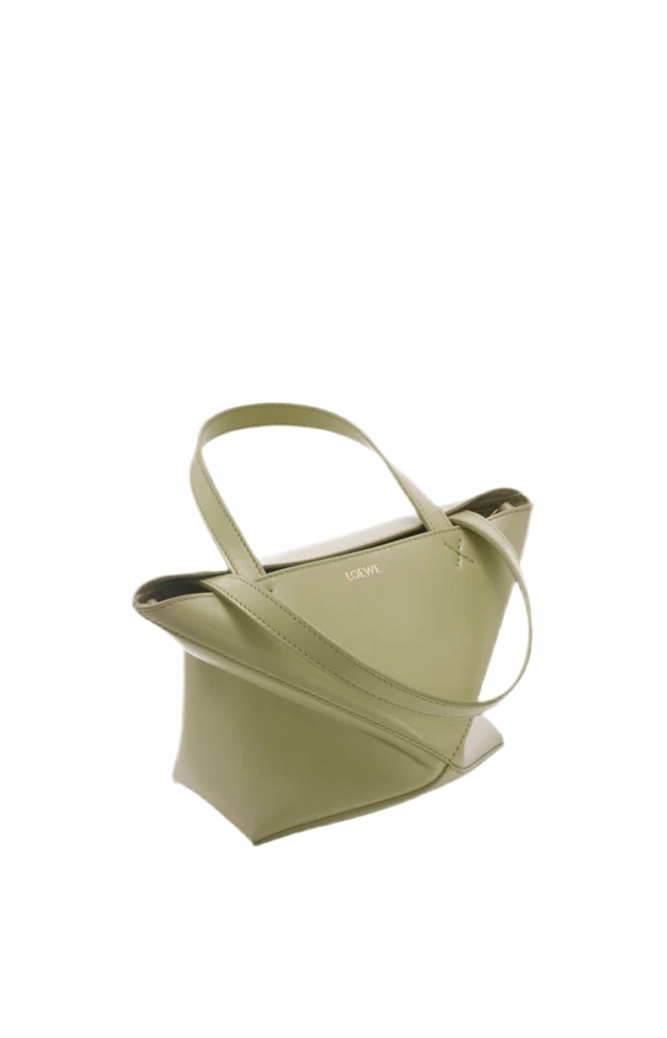 Loewe Eucalyptus Green Mini puzzle Fold tote