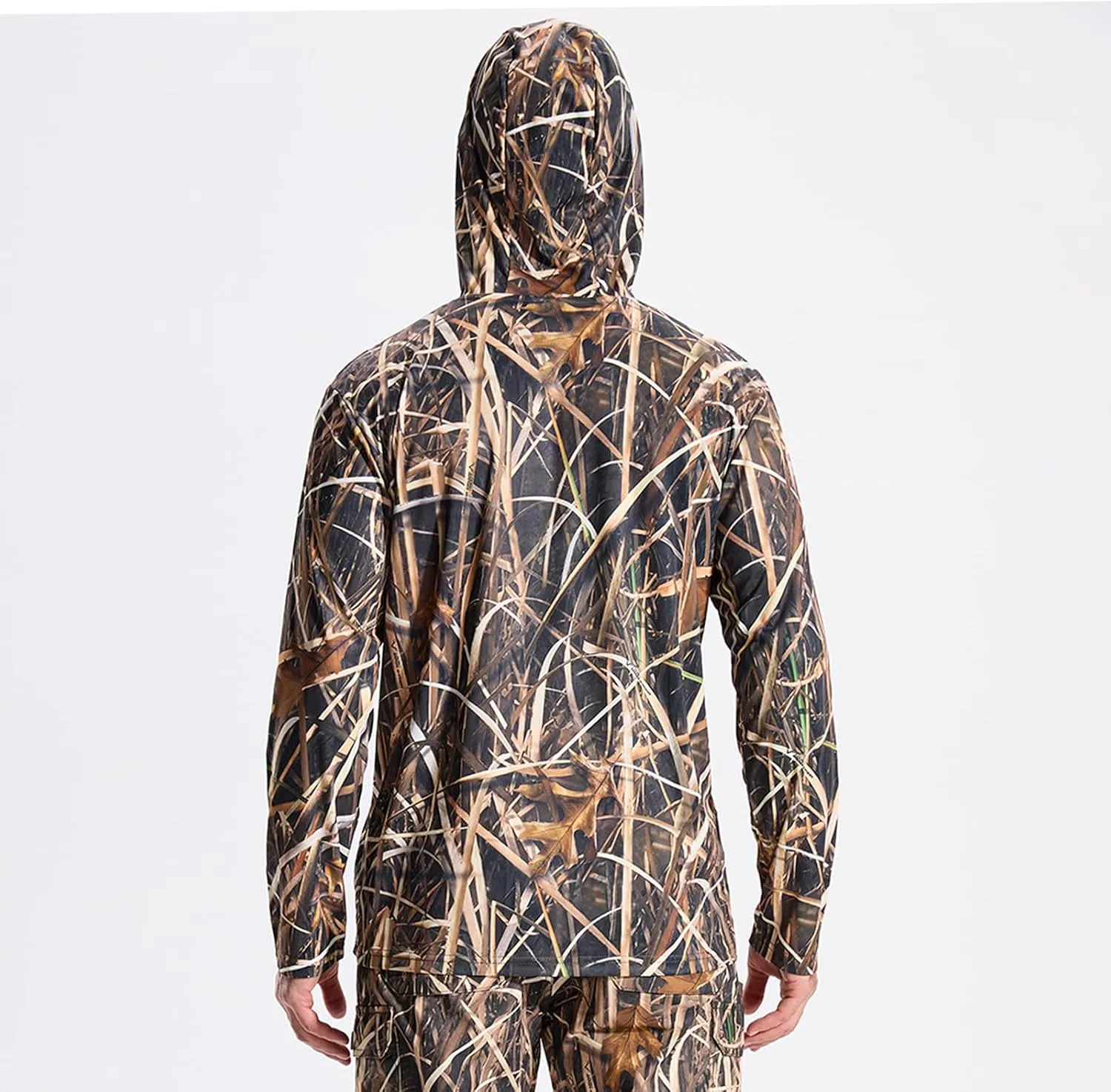LOOGU Men’s Hunting Camo Shirt Lightweight, Camouflage Shirts for Men Long Sleeve Shirt for Fishing Hiking Camping