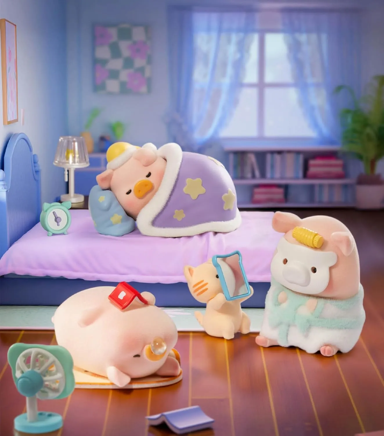 Lulu The Piggy Stay with You Series 1PC Cute Pig Blind Box Figures Collectible Toys Kawaii Birthday Gifts