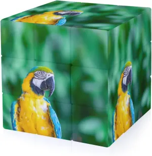 Macaw Parrot Funny 3x3x3 Cube Smooth Lightweight Puzzle for Adult Graphic Printing Travel