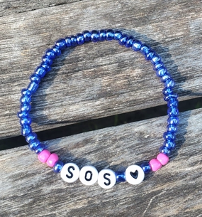 MAMMA MIA "SOS" Beaded Letter Bracelet