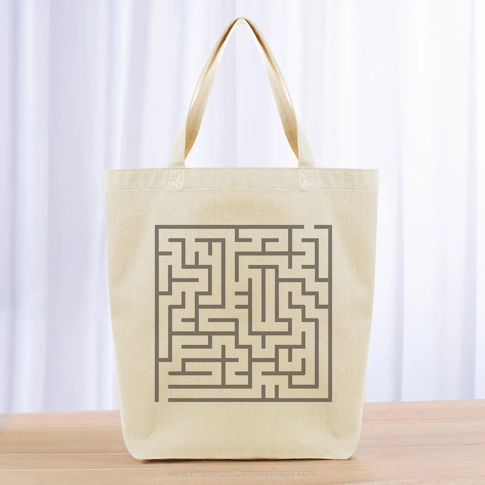 Maze Tote Bag - gray