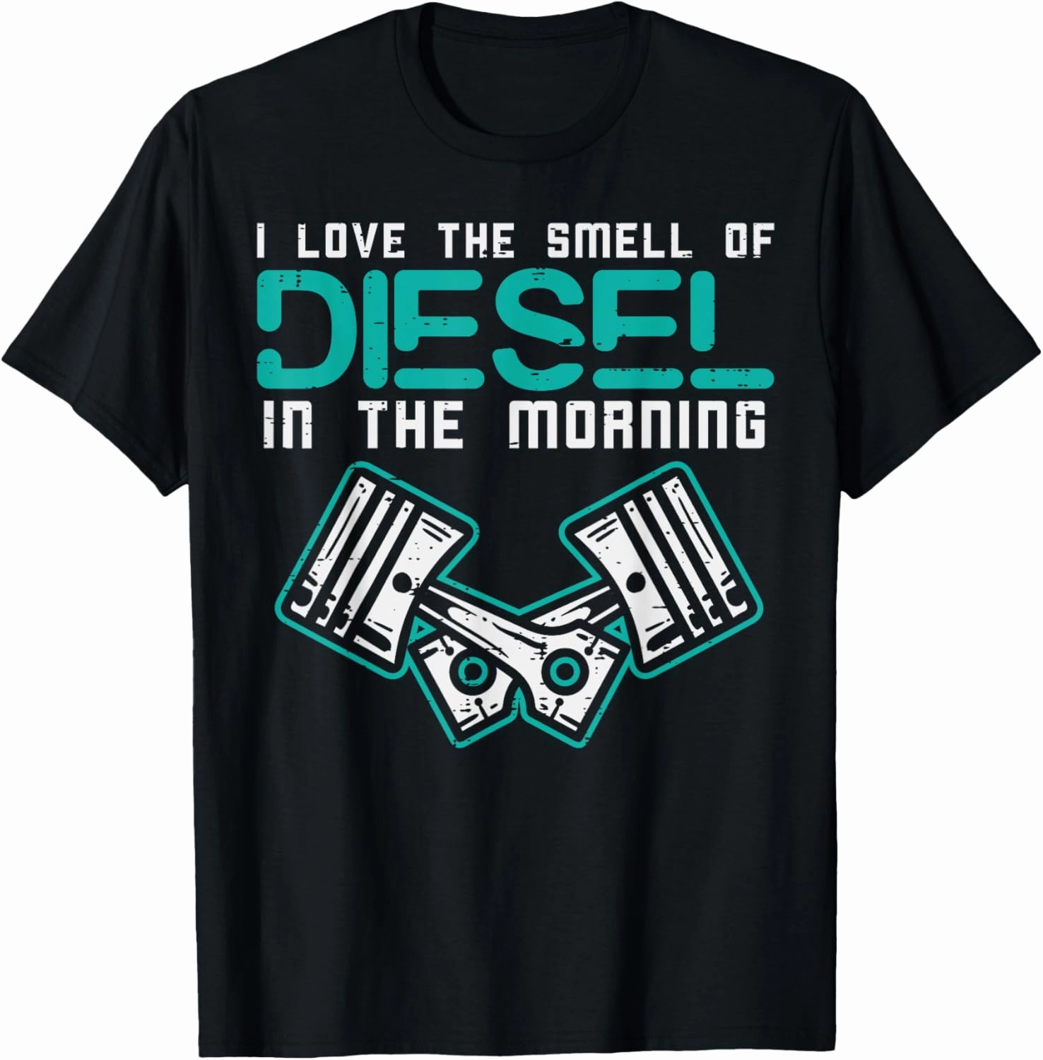 Mechanic Love Smell Of Diesel In Morning Funny Car Auto Men T-Shirt