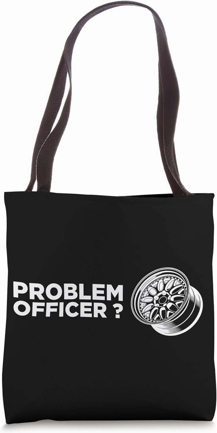 Meister Work Problem Officer Project Stanced Wheel Rim Car Tote Bag