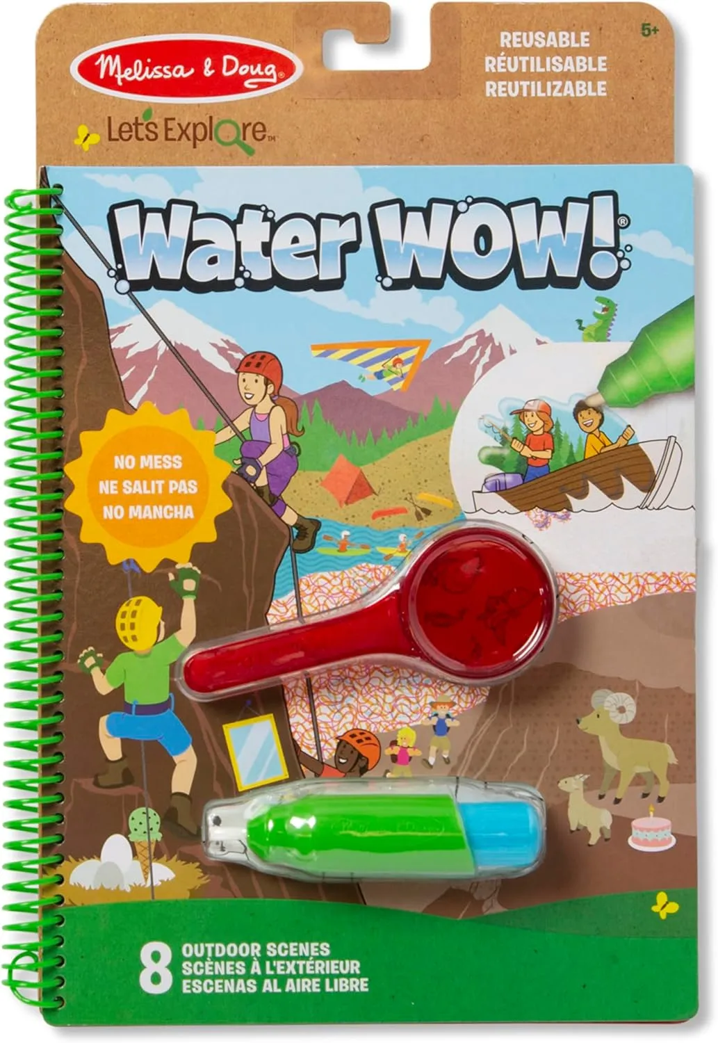 Melissa & Doug 40821 Let's Explore Deluxe Water Reveal pad-Outdoor Adventure | Pretend Play | 5  | Gift for Boy or Girl