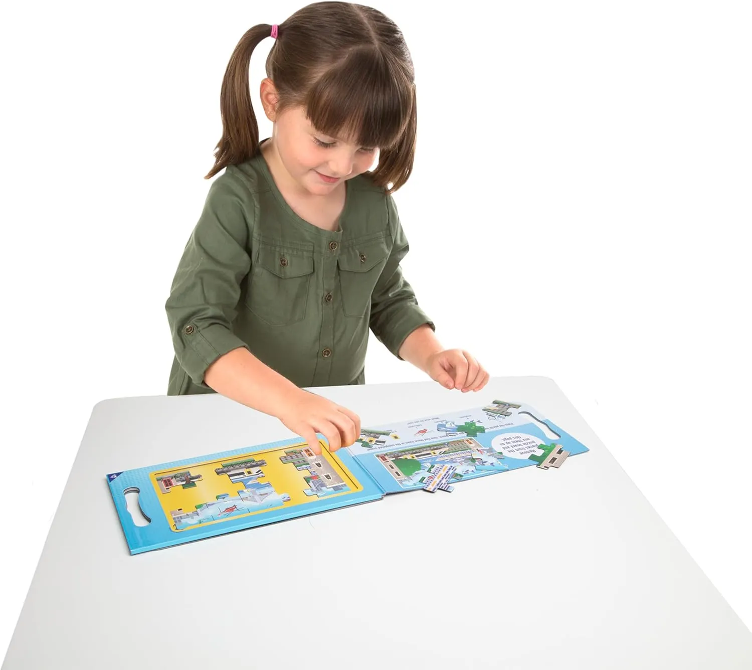 Melissa & Doug Take-Along Magnetic Jigsaw Puzzles Travel Toy Vehicles (2 15-Piece Puzzles)