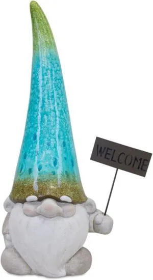 Melrose Gnome with Welcome Sign, 24"H, Christmas Decoration, Festive and Decorative, Perfect addition for Holiday Décor