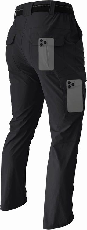 Men's Hiking Cargo Work Pants Lightweight Waterproof Quick Dry Camping Fishing Travel Outdoor Pants