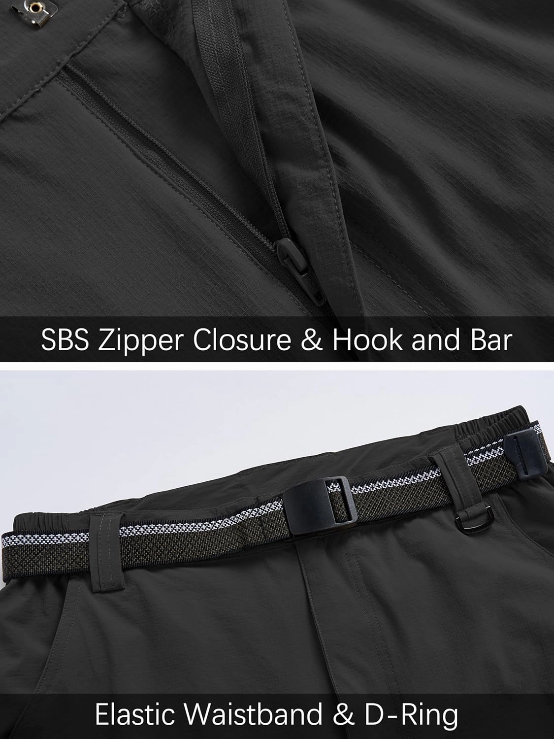 Men's Hiking Cargo Work Pants Lightweight Waterproof Quick Dry Camping Fishing Travel Outdoor Pants