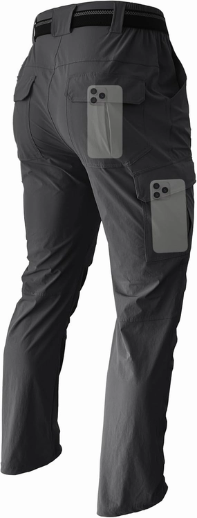 Men's Hiking Cargo Work Pants Lightweight Waterproof Quick Dry Camping Fishing Travel Outdoor Pants