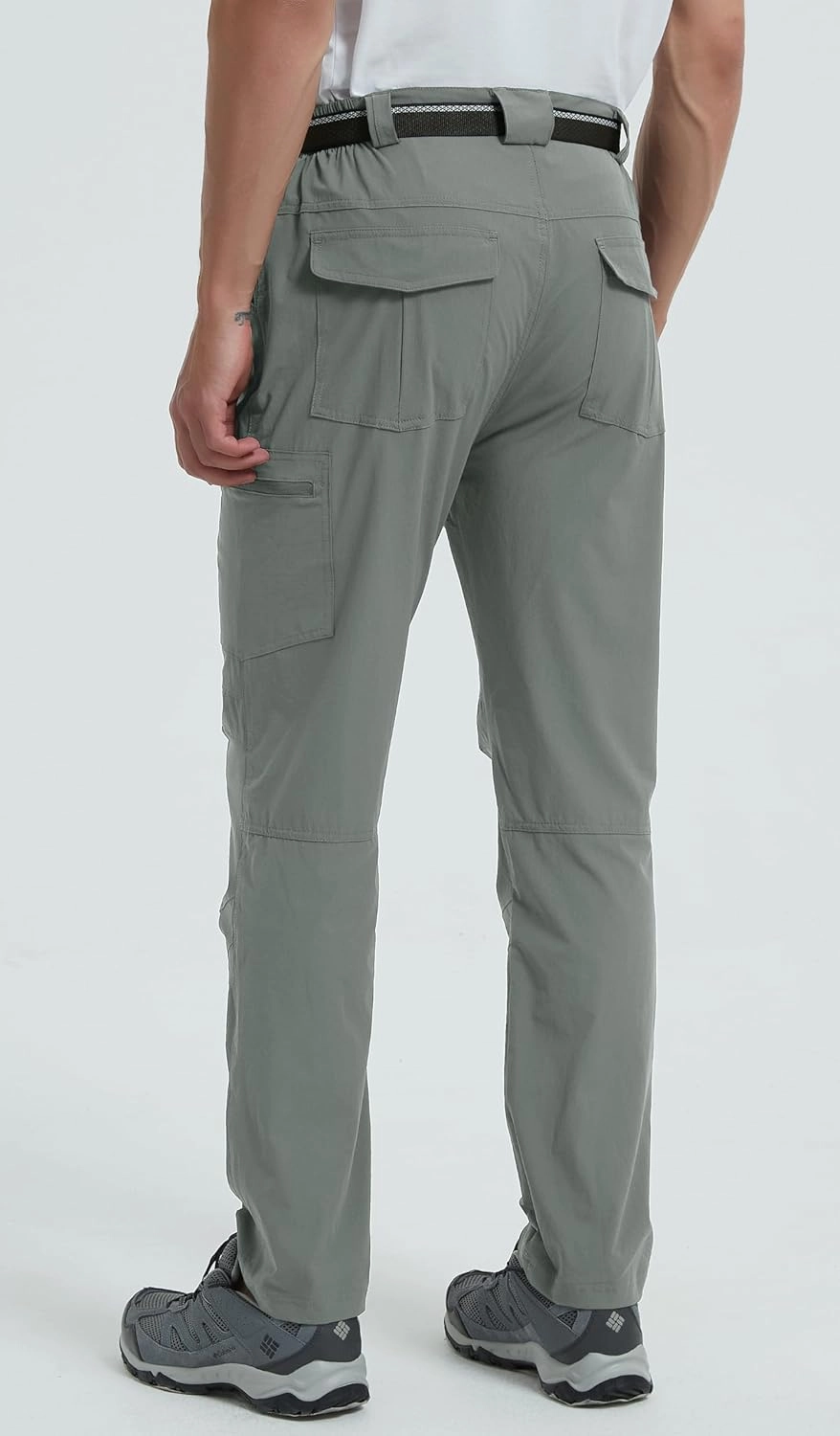 Men's Hiking Tactical Cargo Work Pants Quick Dry Waterproof Lightweight Travel Fishing Camping Outdoor Pants