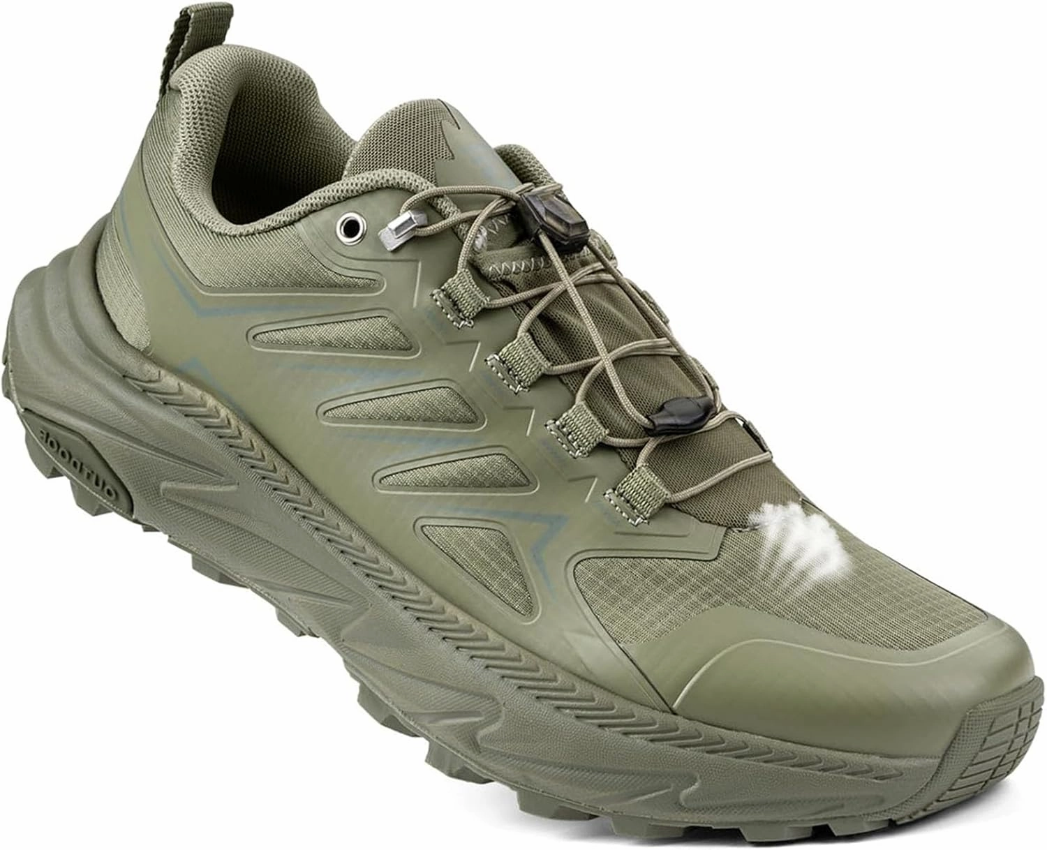 Men's Trail Running Shoes for Hiking Walking Cross Training Shoes with Arch Support Anti-Slip Lightweight Wide Width Sneakers