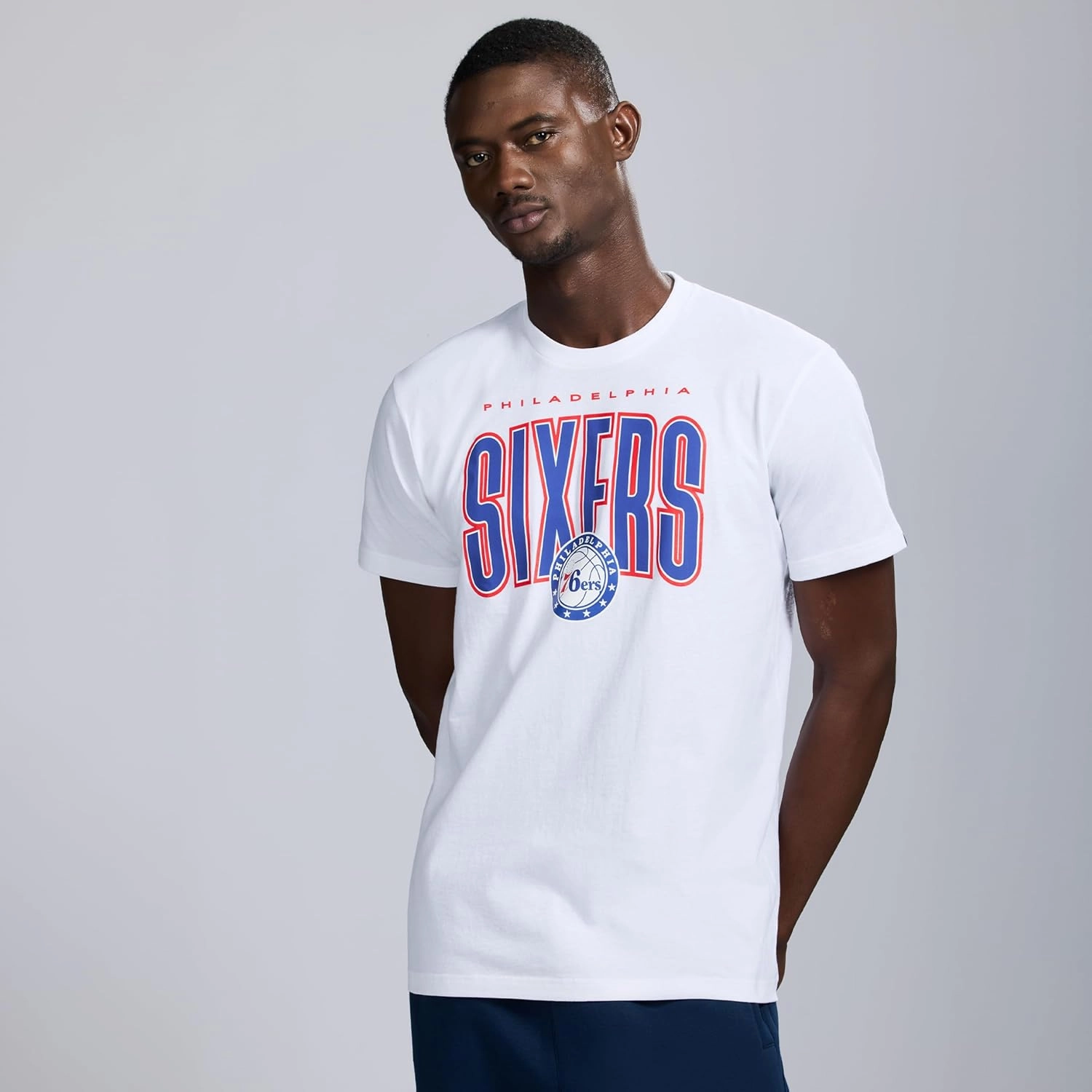 Men's X NBA Officially Licensed Graphic Short Sleeve Lightweight Classic Crew Neck Cotton T-Shirt