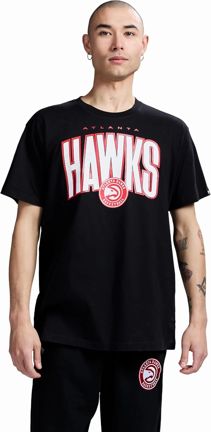 Men's X NBA Officially Licensed Graphic Short Sleeve Lightweight Classic Crew Neck Cotton T-Shirt