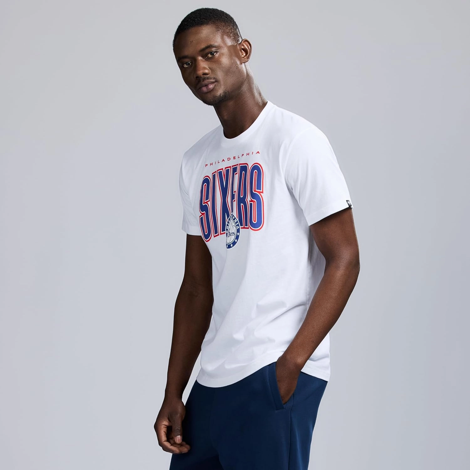 Men's X NBA Officially Licensed Graphic Short Sleeve Lightweight Classic Crew Neck Cotton T-Shirt