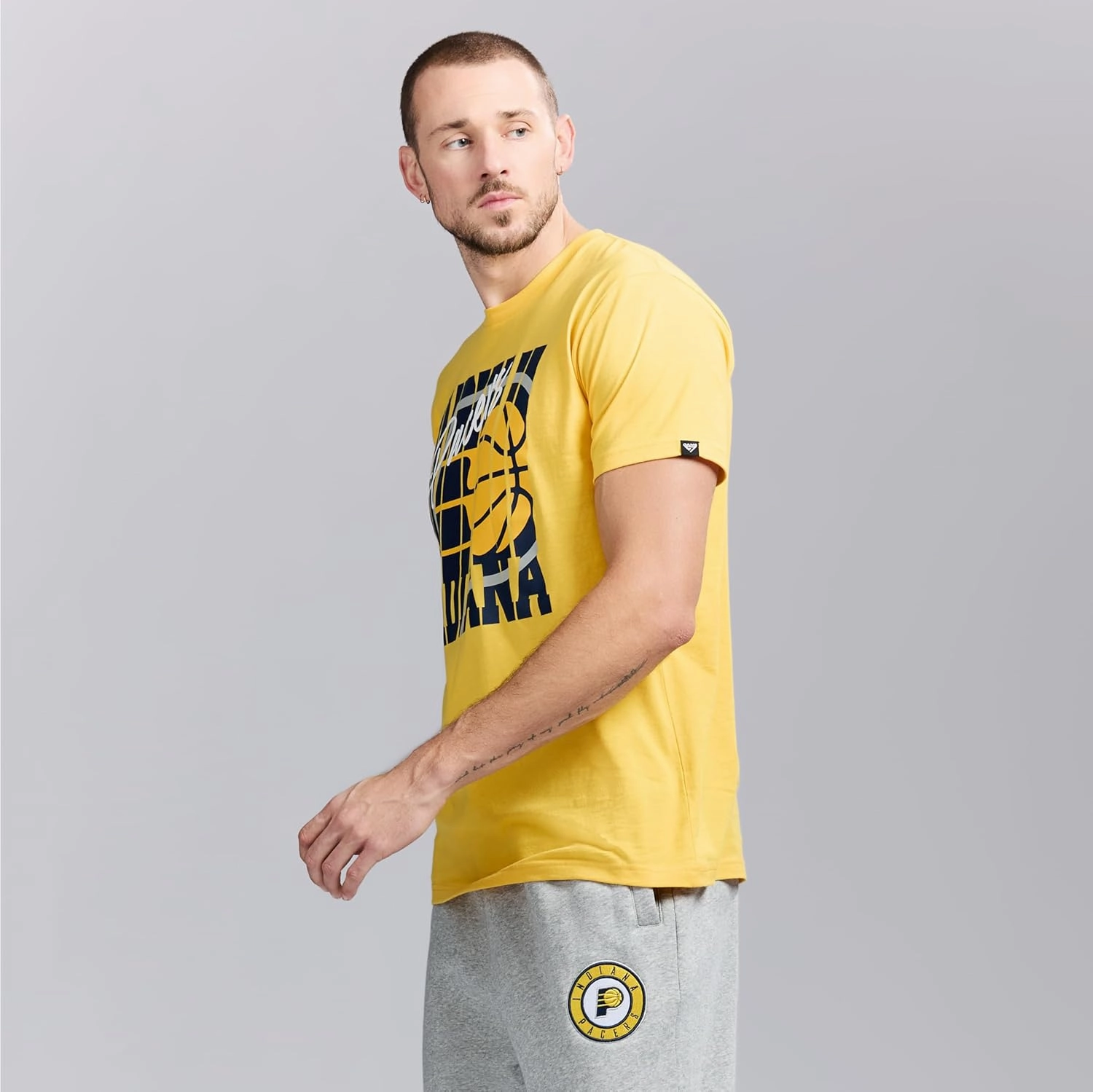 Men's X NBA Officially Licensed Graphic Short Sleeve Lightweight Crew Neck Cotton Team T-Shirt