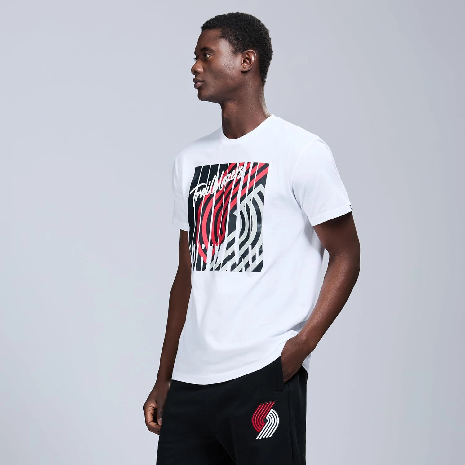 Men's X NBA Officially Licensed Graphic Short Sleeve Lightweight Crew Neck Cotton Team T-Shirt
