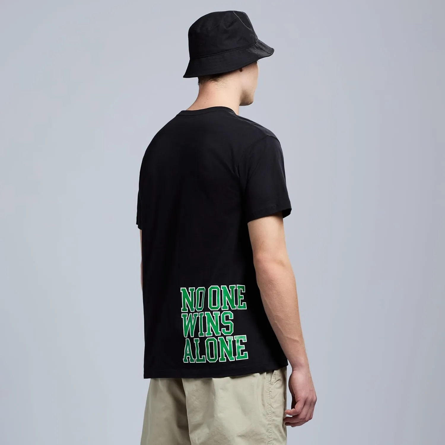 Men's Short Sleeve Lightweight Graphic Logo Crew Neck Cotton T-Shirt