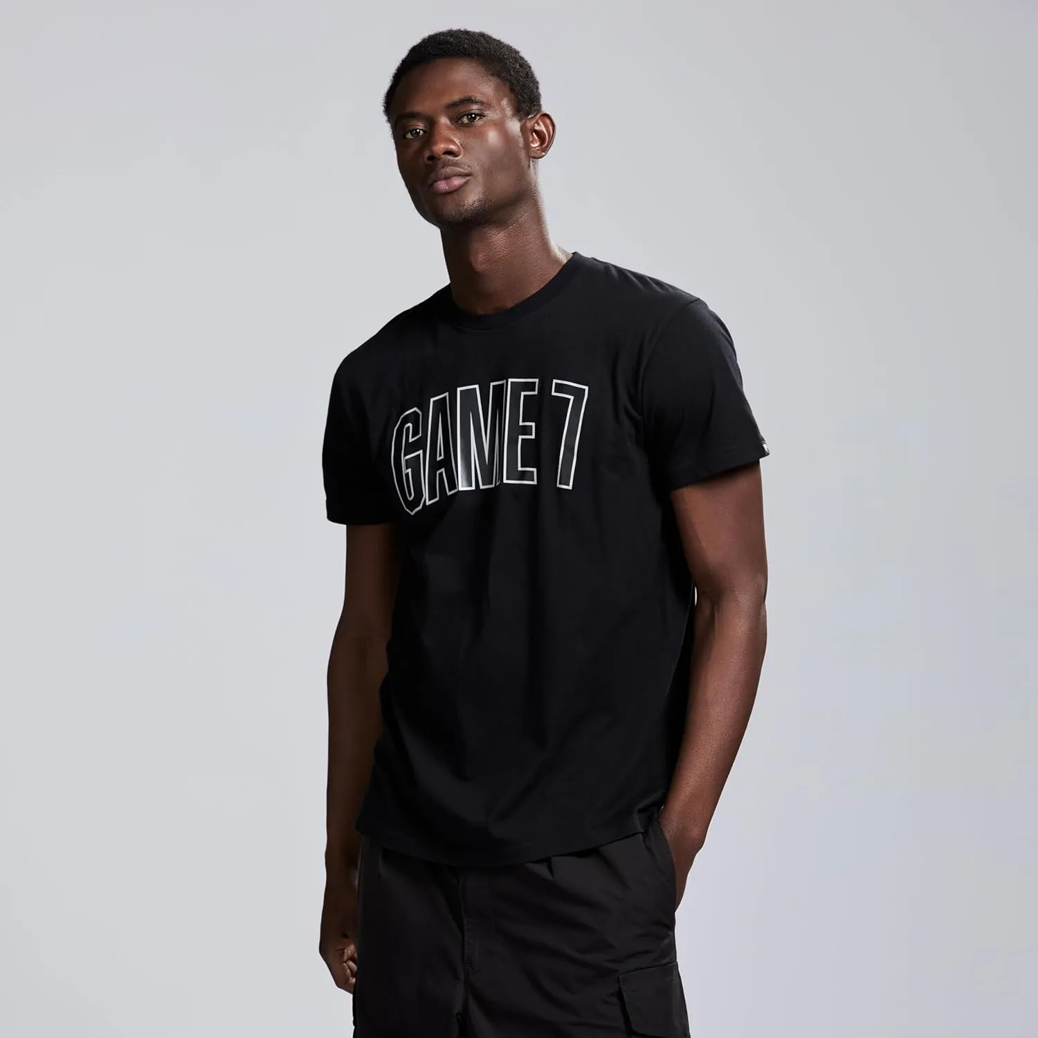 Men's Short Sleeve Lightweight Graphic Logo Crew Neck Cotton T-Shirt