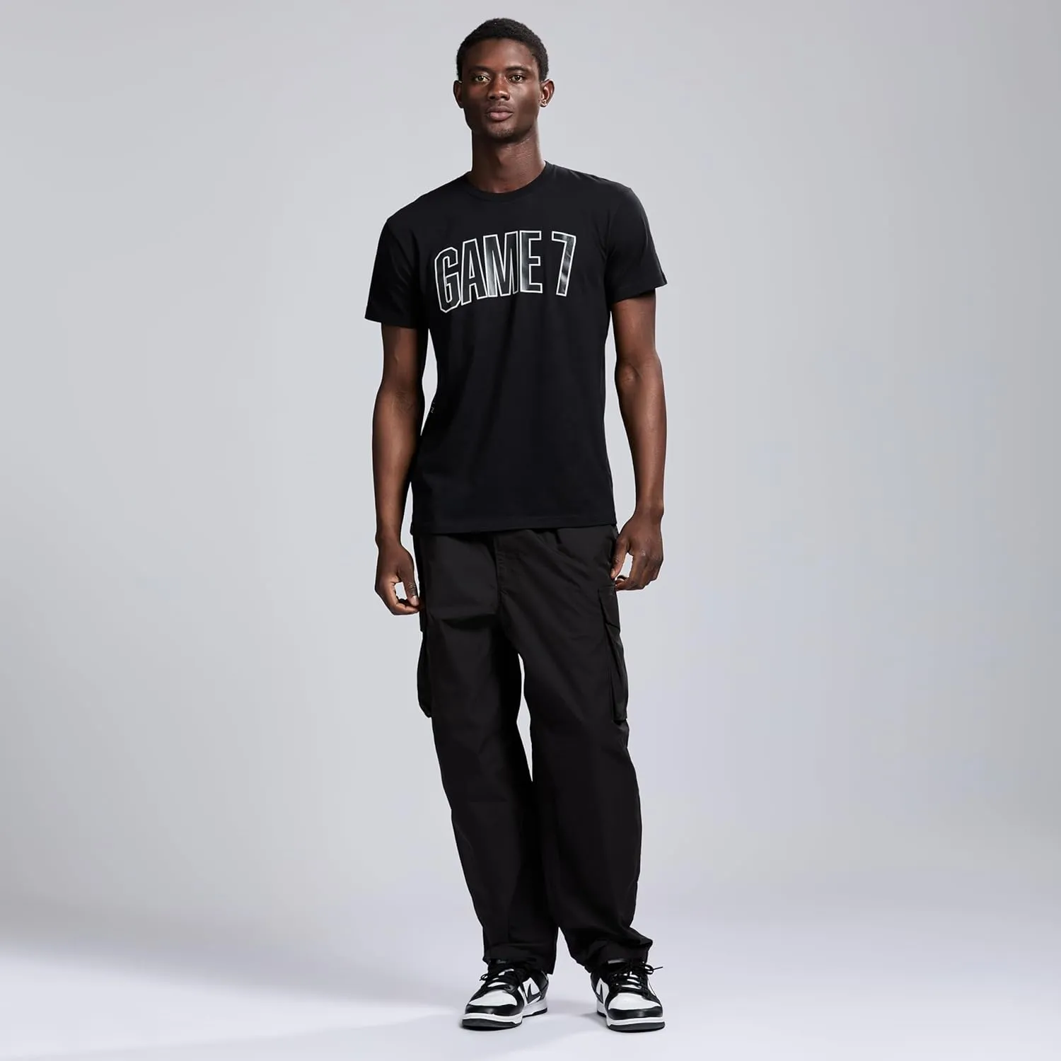 Men's Short Sleeve Lightweight Graphic Logo Crew Neck Cotton T-Shirt
