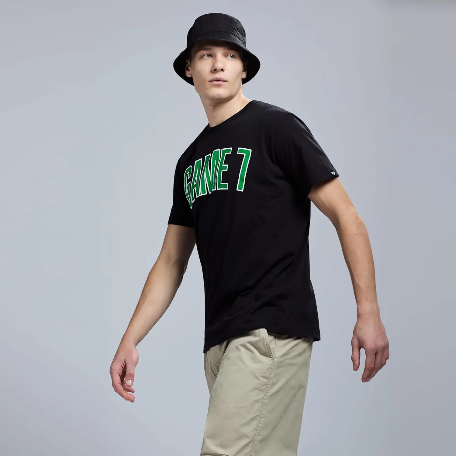 Men's Short Sleeve Lightweight Graphic Logo Crew Neck Cotton T-Shirt