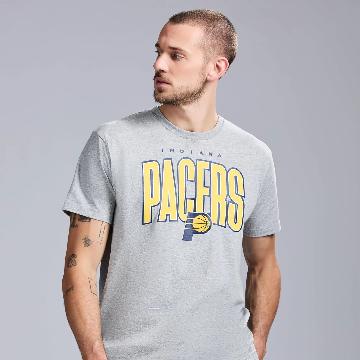 Men's X NBA Officially Licensed Graphic Short Sleeve Lightweight Classic Crew Neck Cotton T-Shirt