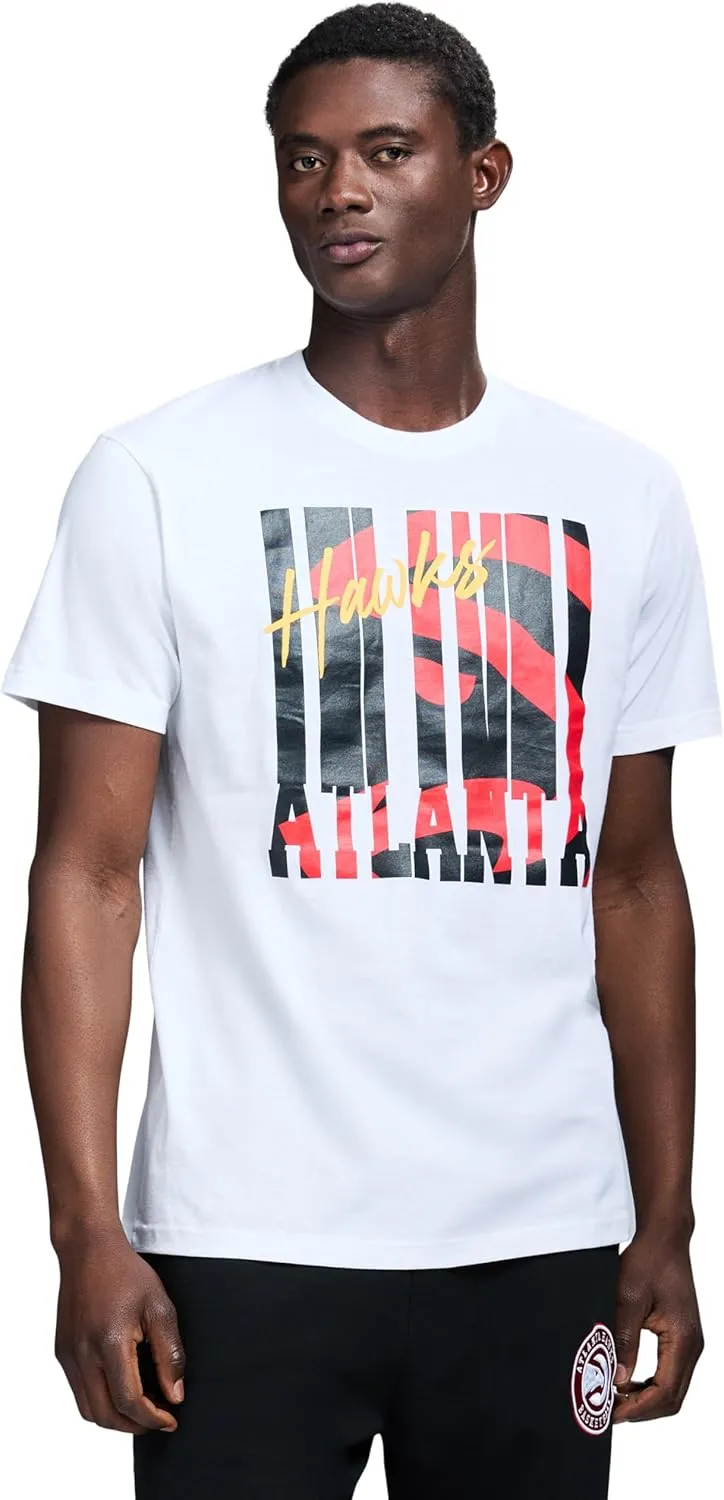 Men's X NBA Officially Licensed Graphic Short Sleeve Lightweight Crew Neck Cotton Team T-Shirt