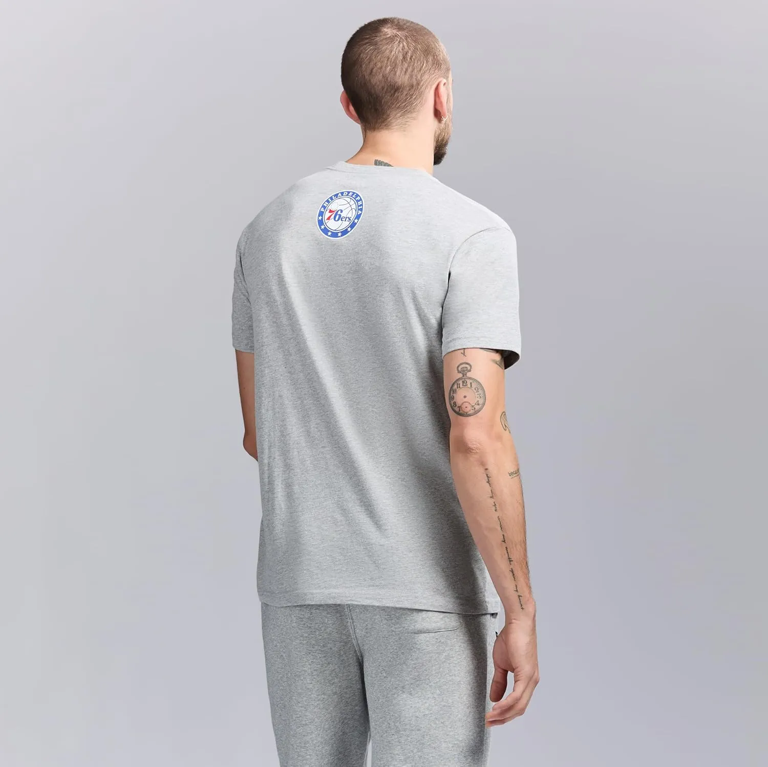 Men's X NBA Officially Licensed Graphic Short Sleeve Lightweight Crew Neck Cotton Team T-Shirt