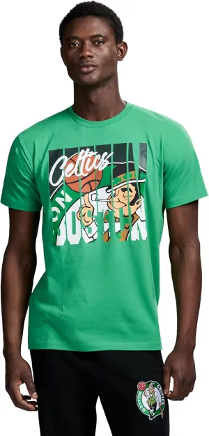 Men's X NBA Officially Licensed Graphic Short Sleeve Lightweight Crew Neck Cotton Team T-Shirt