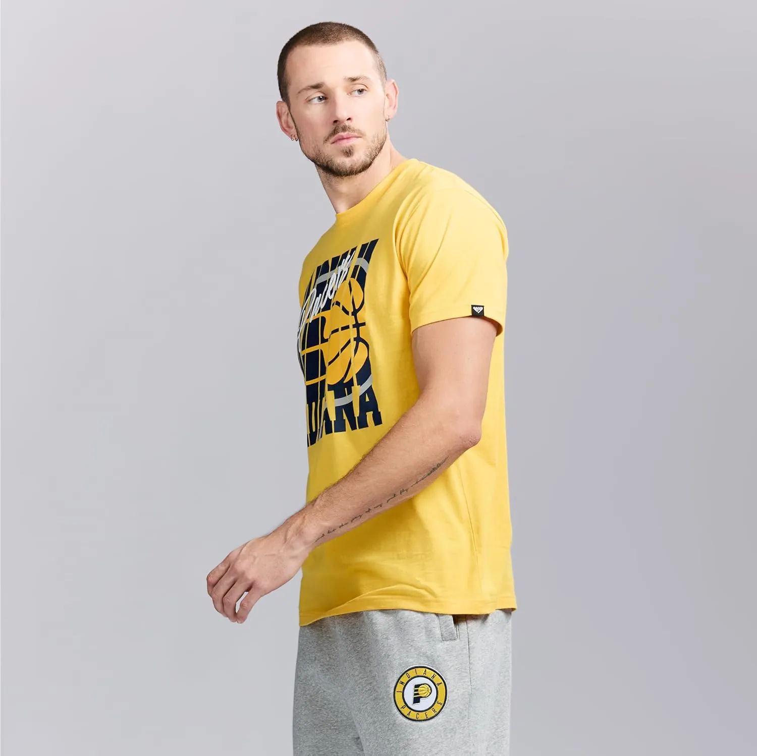 Men's X NBA Officially Licensed Graphic Short Sleeve Lightweight Crew Neck Cotton Team T-Shirt