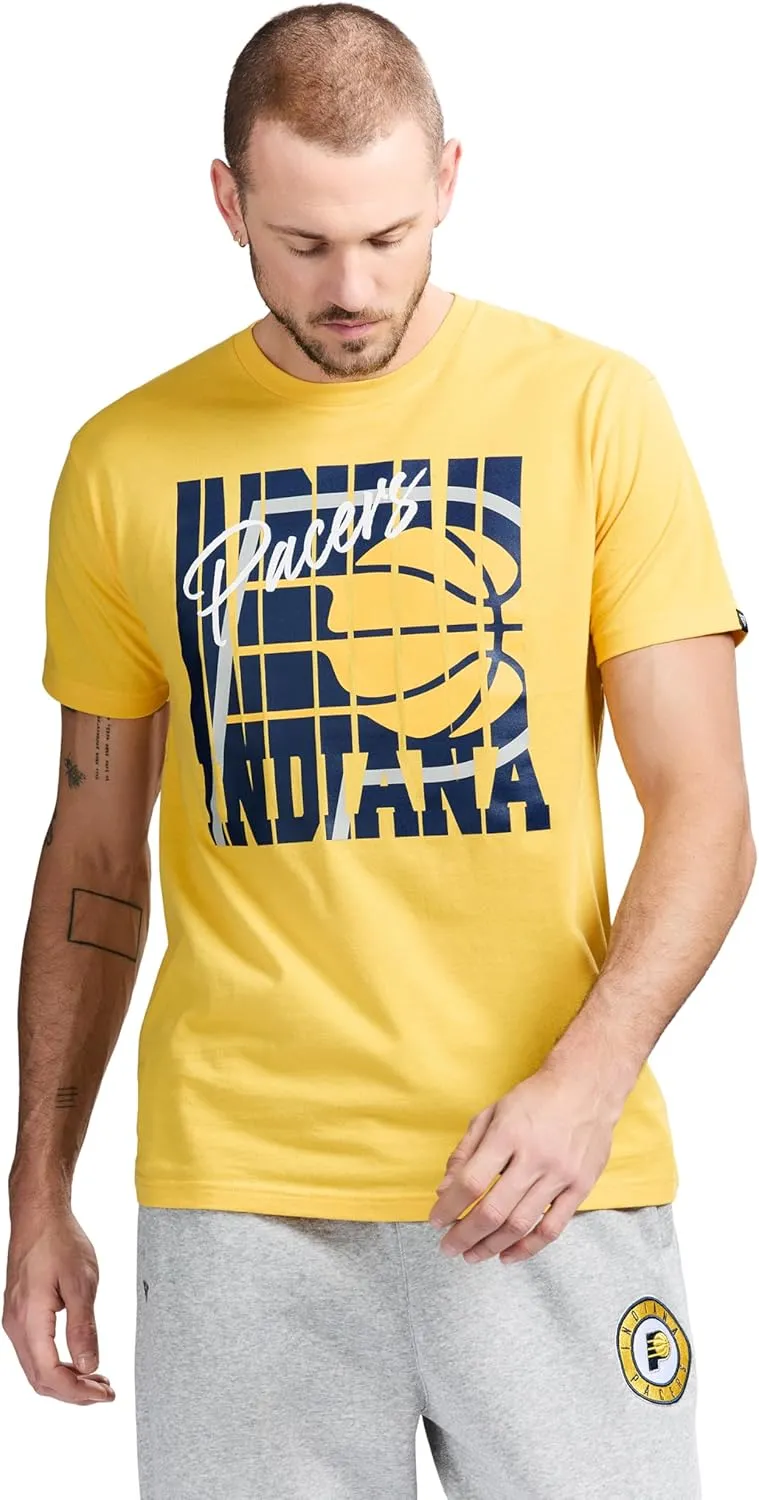Men's X NBA Officially Licensed Graphic Short Sleeve Lightweight Crew Neck Cotton Team T-Shirt