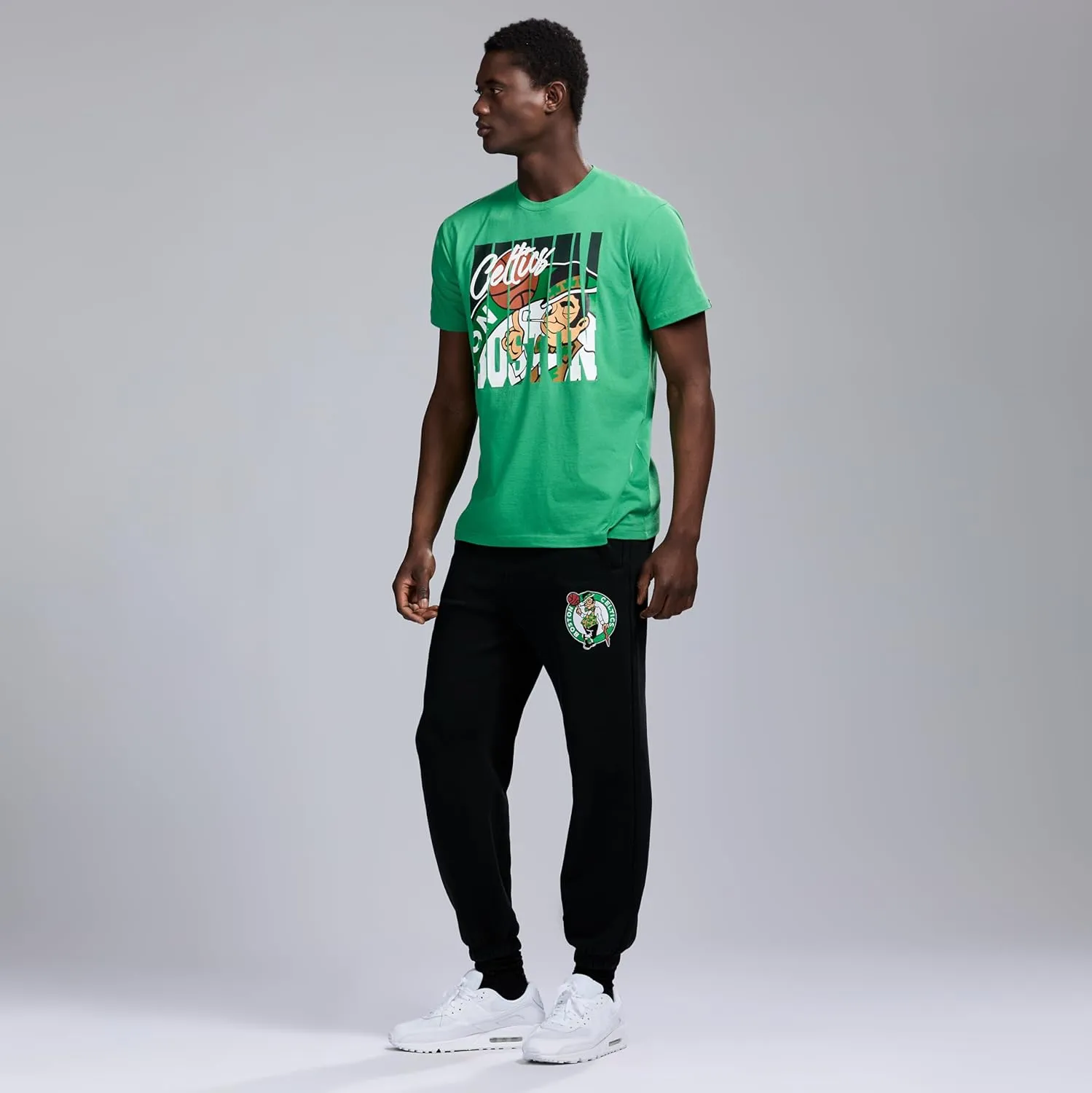 Men's X NBA Officially Licensed Graphic Short Sleeve Lightweight Crew Neck Cotton Team T-Shirt