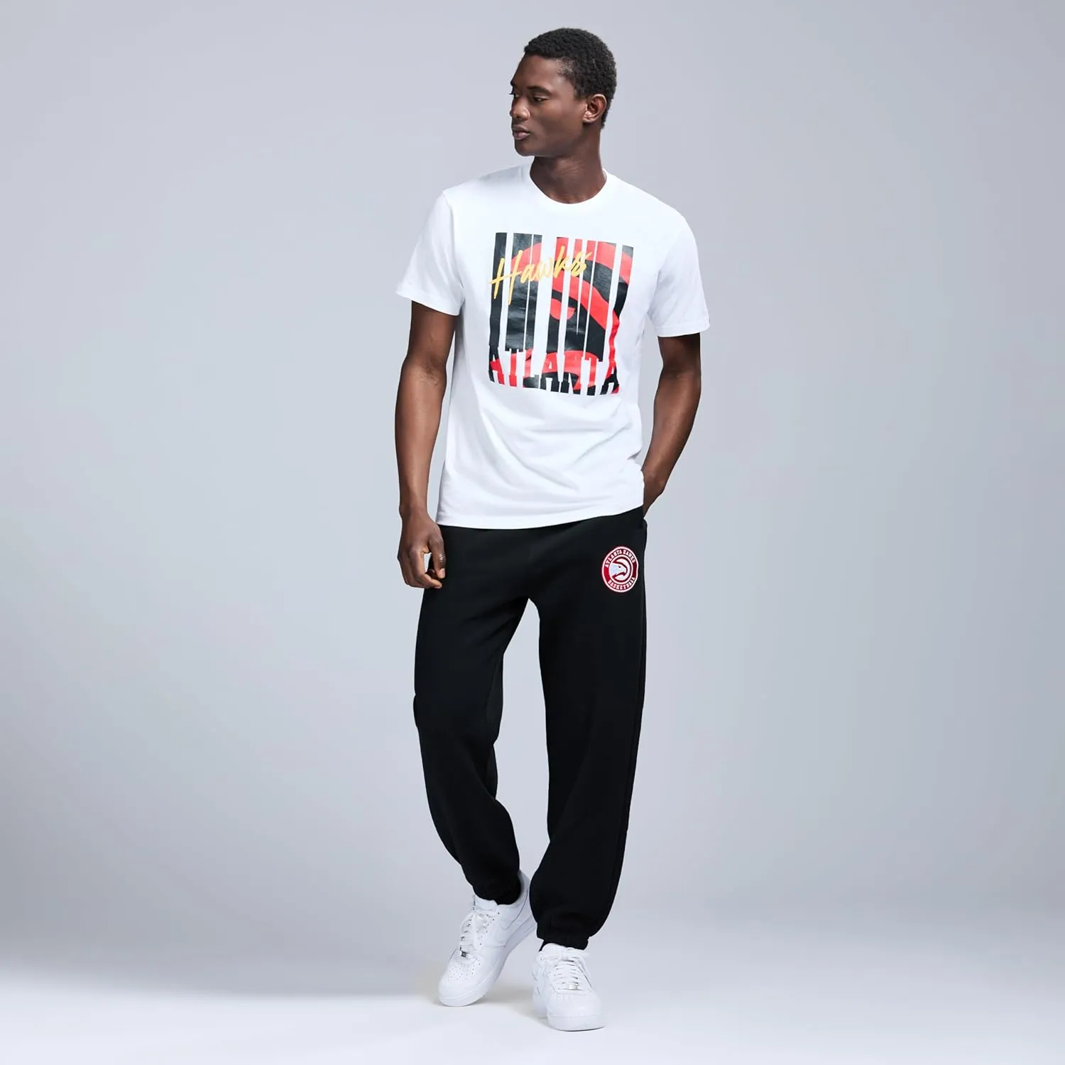 Men's X NBA Officially Licensed Graphic Short Sleeve Lightweight Crew Neck Cotton Team T-Shirt