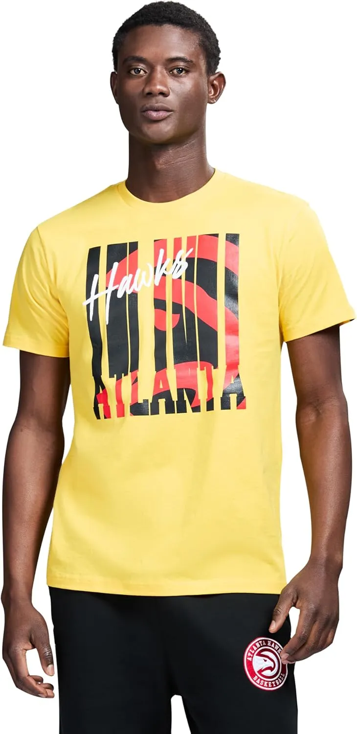 Men's X NBA Officially Licensed Graphic Short Sleeve Lightweight Crew Neck Cotton Team T-Shirt