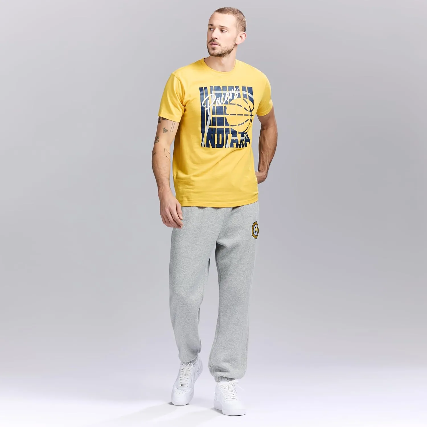 Men's X NBA Officially Licensed Graphic Short Sleeve Lightweight Crew Neck Cotton Team T-Shirt