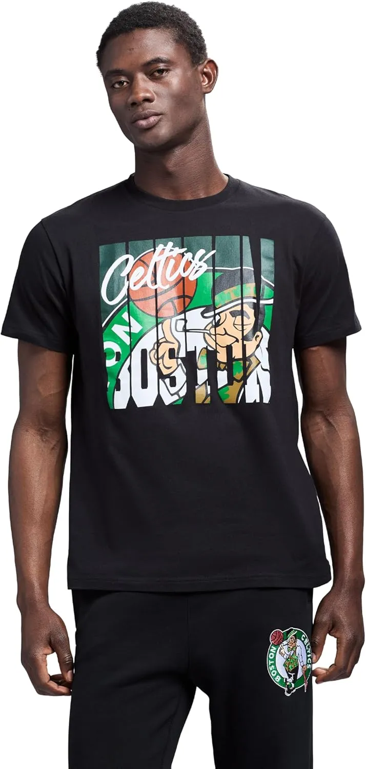Men's X NBA Officially Licensed Graphic Short Sleeve Lightweight Crew Neck Cotton Team T-Shirt