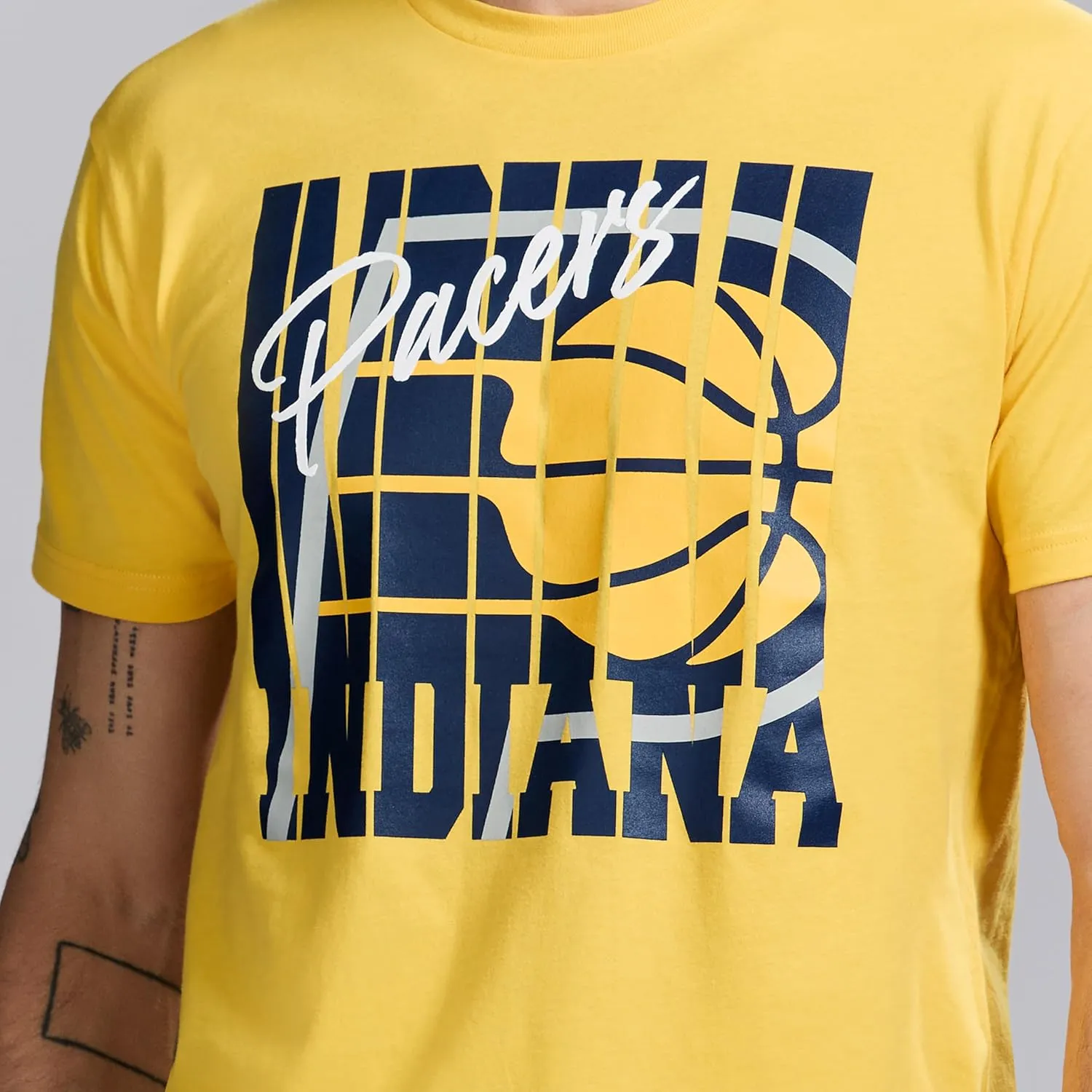 Men's X NBA Officially Licensed Graphic Short Sleeve Lightweight Crew Neck Cotton Team T-Shirt
