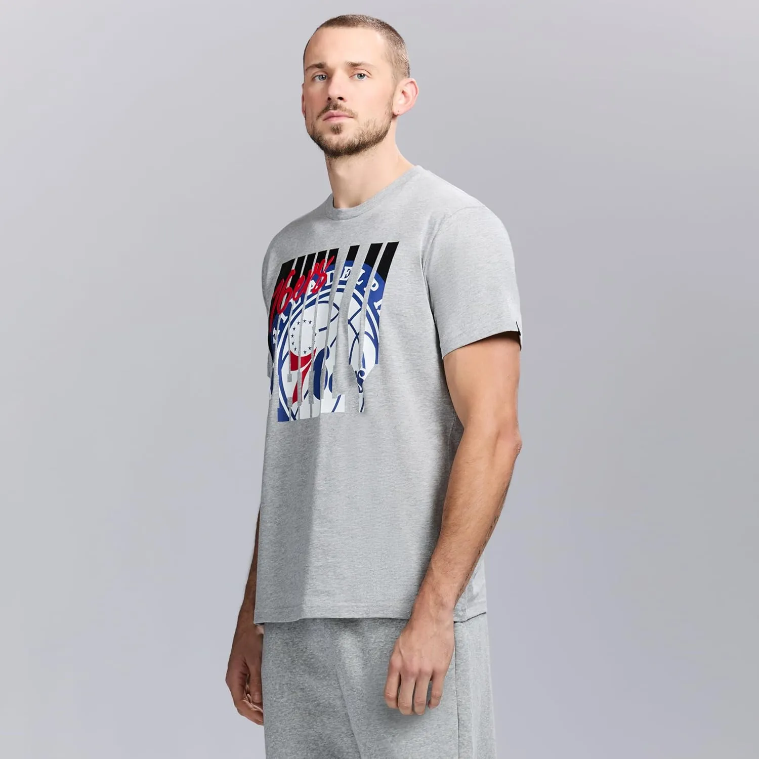 Men's X NBA Officially Licensed Graphic Short Sleeve Lightweight Crew Neck Cotton Team T-Shirt