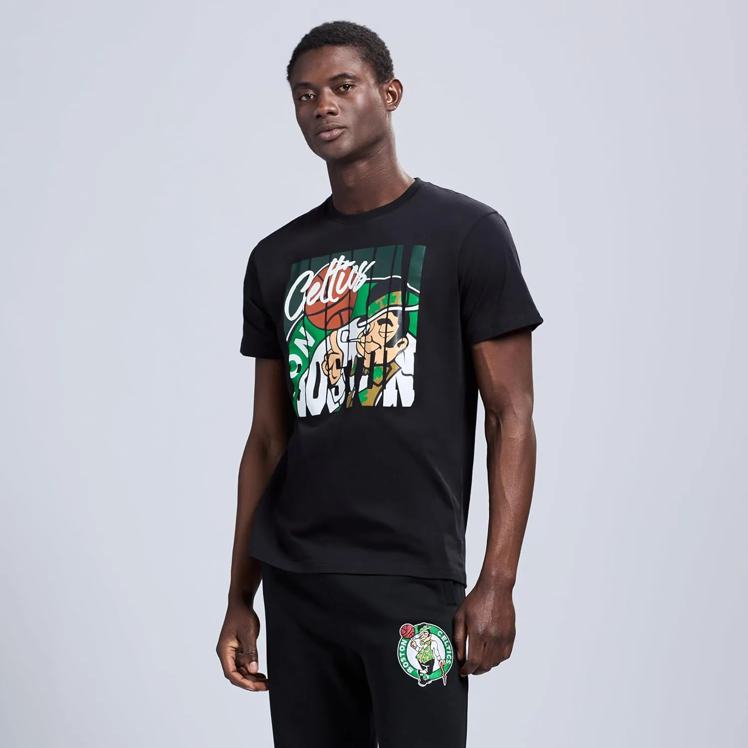 Men's X NBA Officially Licensed Graphic Short Sleeve Lightweight Crew Neck Cotton Team T-Shirt