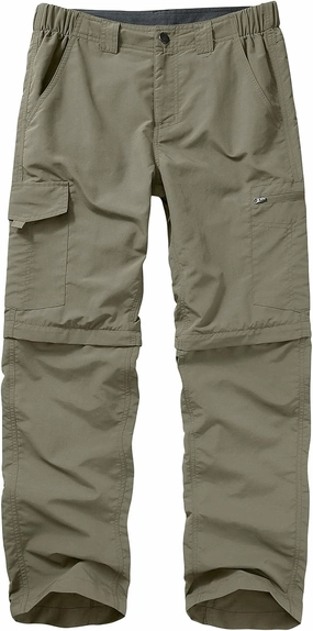 Mens Hiking Pants Convertible Lightweight Quick Dry Zip Off Fishing Safari Camping Travel boy Scout Pants