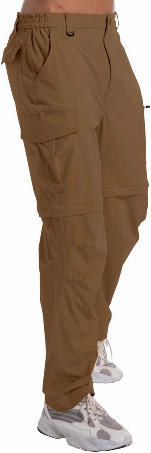 Mens Outdoor Hiking Pants Convertible Lightweight Water Resistant Quick Dry Zip Off Fishing Travel Camping Tactical Pants