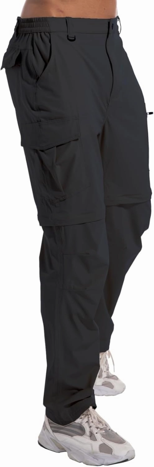 Mens Outdoor Hiking Pants Convertible Lightweight Water Resistant Quick Dry Zip Off Fishing Travel Camping Tactical Pants