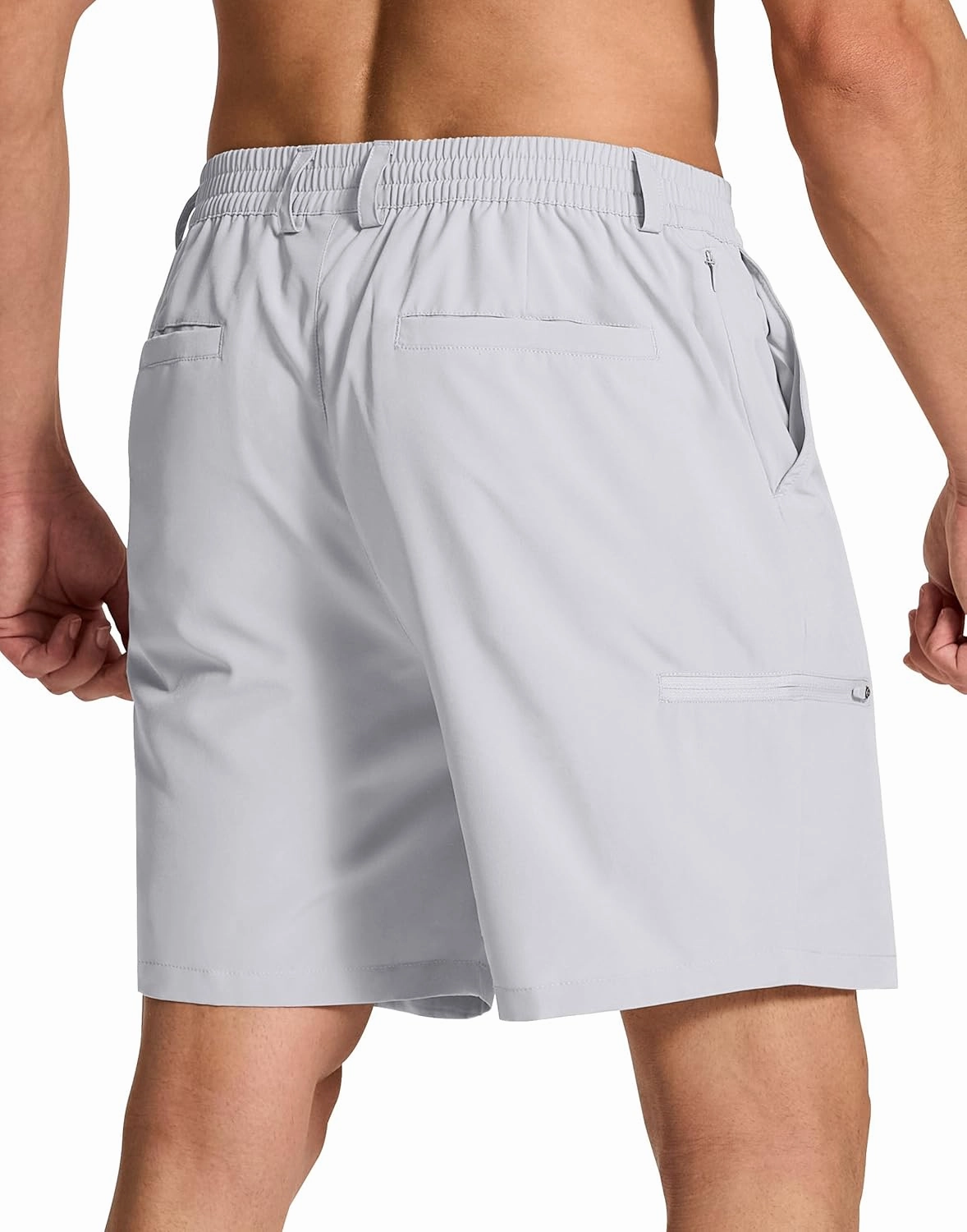 Mens Stretch Golf Shorts with 6 Pockets Dry Fit 7 Inch Inseam Lightweight Dress for Hiking Work Casual