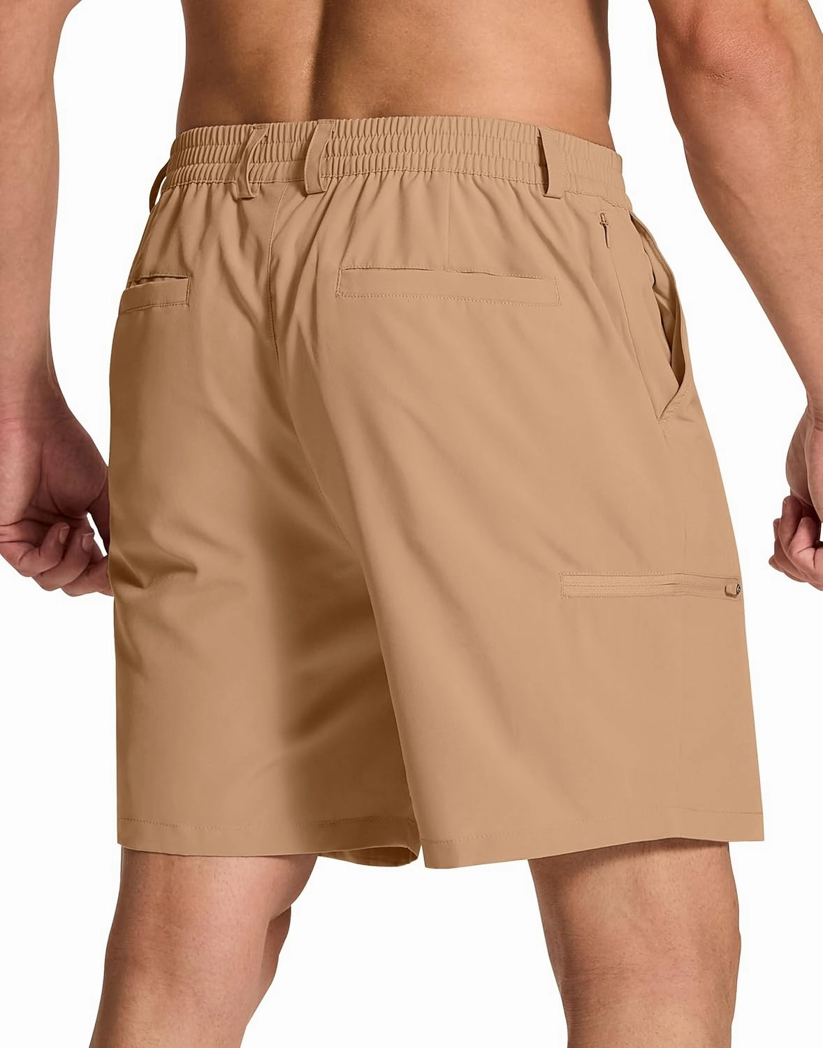 Mens Stretch Golf Shorts with 6 Pockets Dry Fit 7 Inch Inseam Lightweight Dress for Hiking Work Casual