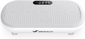MERACH Vibration Plate Exercise Machine, Vibration Plate 440 Lbs Capacity, Bluetooth and Silicone Pedal, Stimulate Deep Fat, Vibration Plate for Lymphatic Drainage, Vibrating for Weight Loss